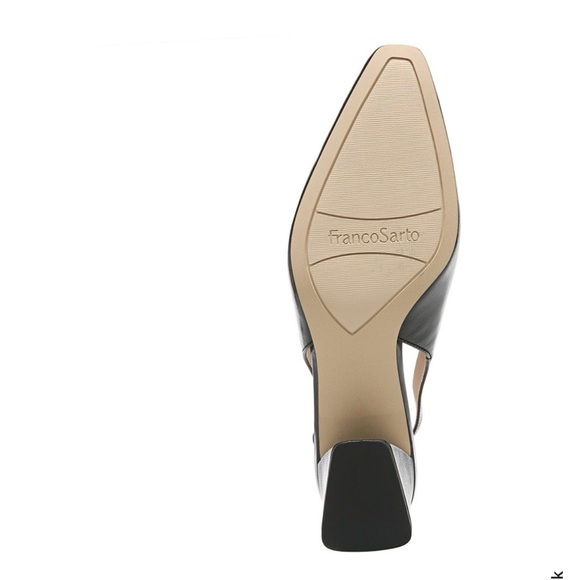 Franco Sarto Black Slingback Block Heels - Picture 8 of 9